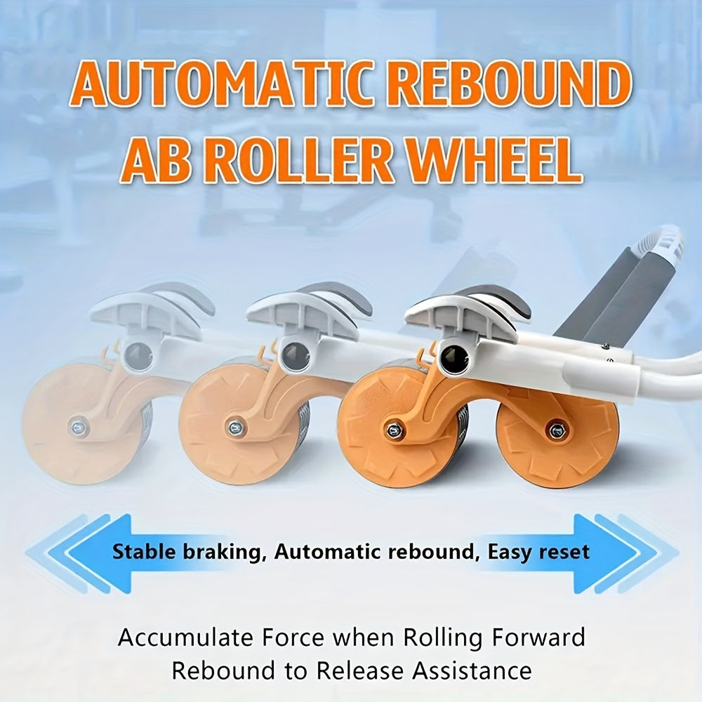 Automatic Rebound Abdominal Exercise Roller With Elbow Support