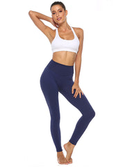 Seamless High-Waisted Yoga Leggings Moisture-Wicking Stretchy Athletic Pants