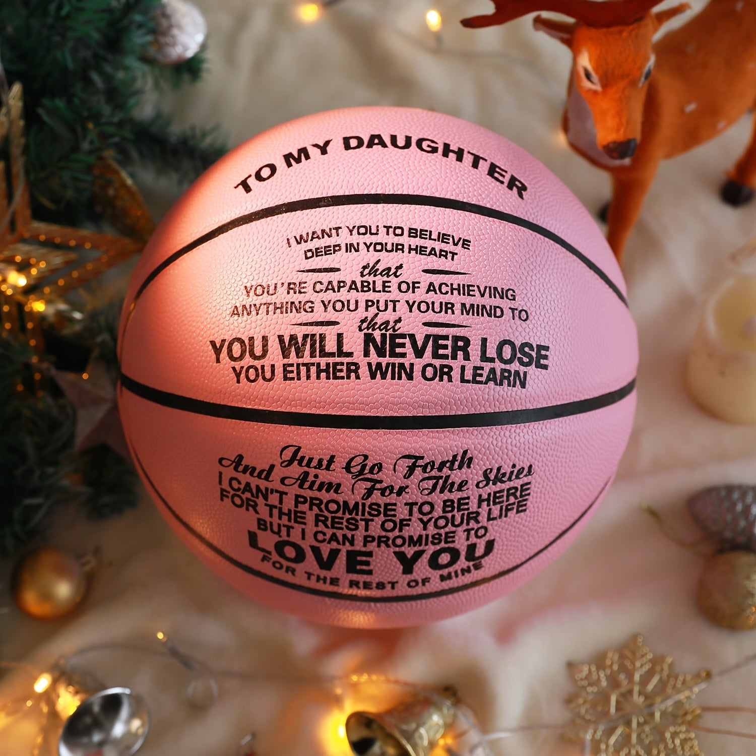 Size 7 Basketball Gift for Granddaughter with Pump