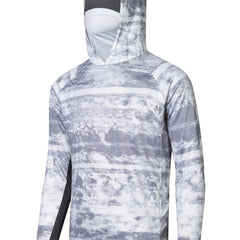 Men's Sun Protection Hooded Shirt With Mask Active Camouflage