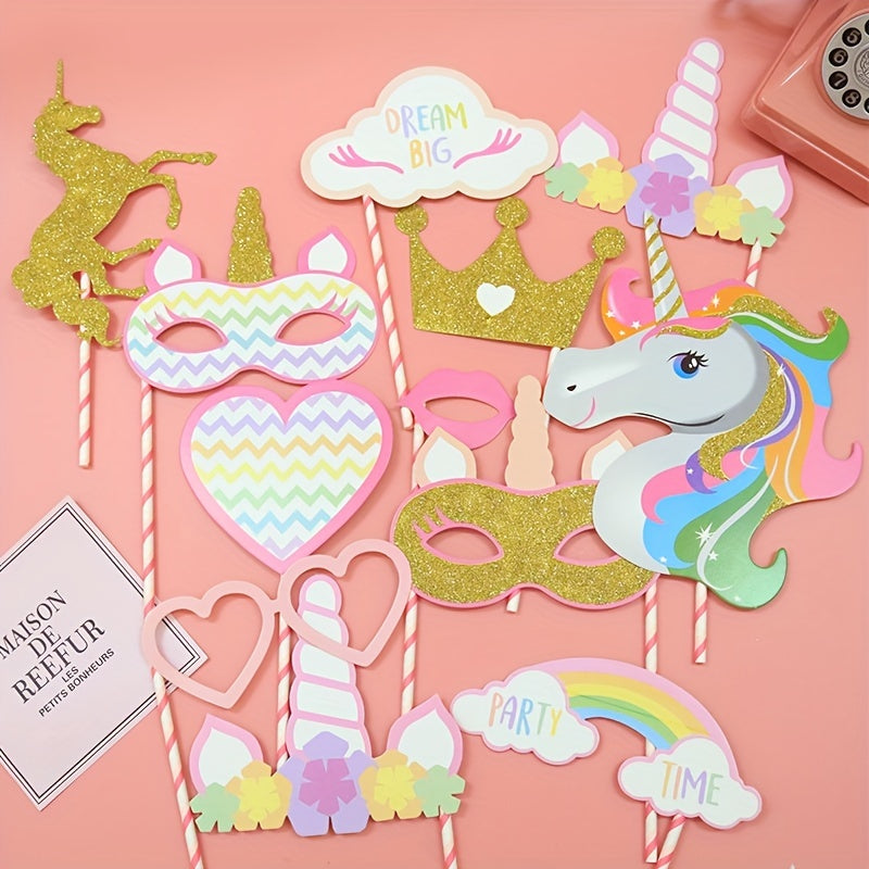 12pcs Cartoon Party Theme Paper Cards Kids Birthday Decor