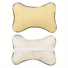 2pcs High PVC Leather Headrest for Home/Car