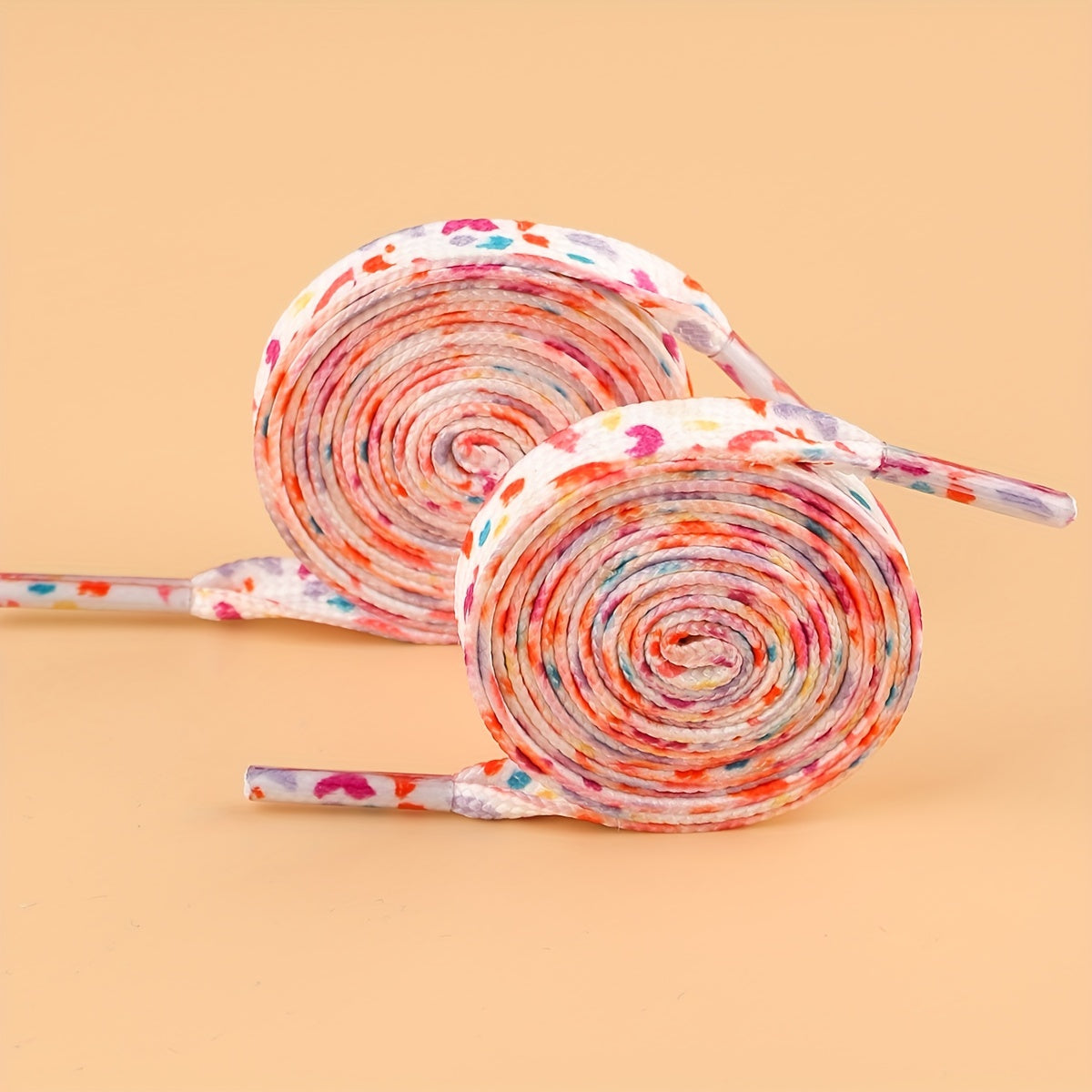 Leopard Print Flat Laces Polyester Colorful Webbing
