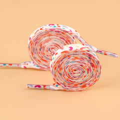 Leopard Print Flat Laces Polyester Colorful Webbing