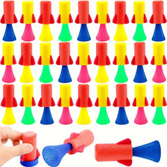 10pcs Finger Rocket Launcher Toys Assorted Spring Loaded Shooting Game