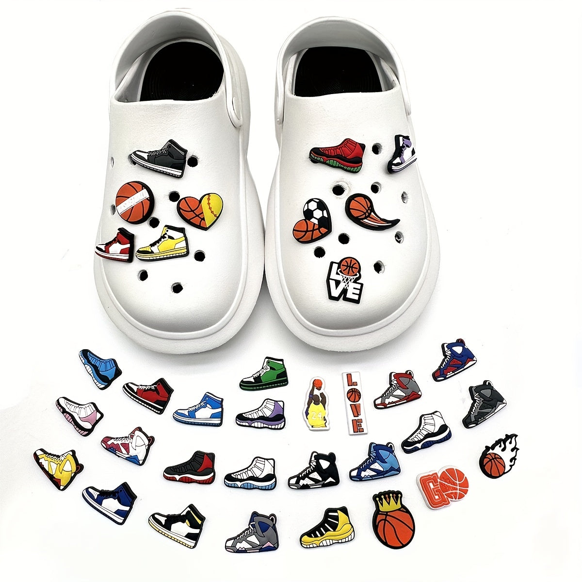 35pcs Shoe Decorations for Adding Holes or Repairing Shoes