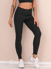 Pocket Skinny Leggings High Waist Lifting Leggings Women's Clothing