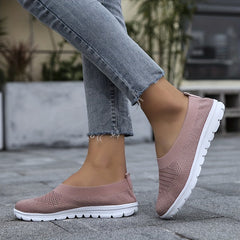 Women's Knitted Sock Sneakers Comfy Slip On Shoes