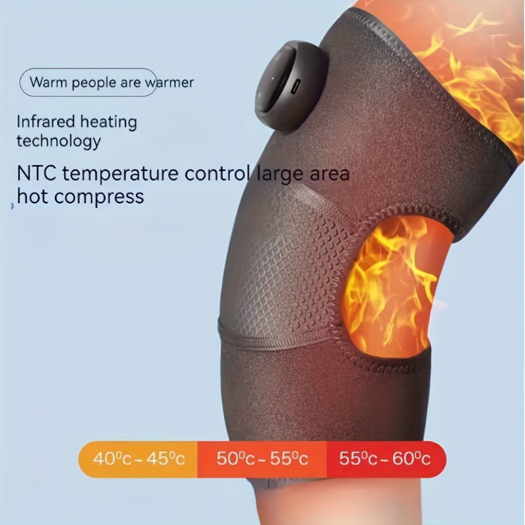 Heating Knee Joint Massager Hot Compress Therapy 3 Gears Vibration Modes