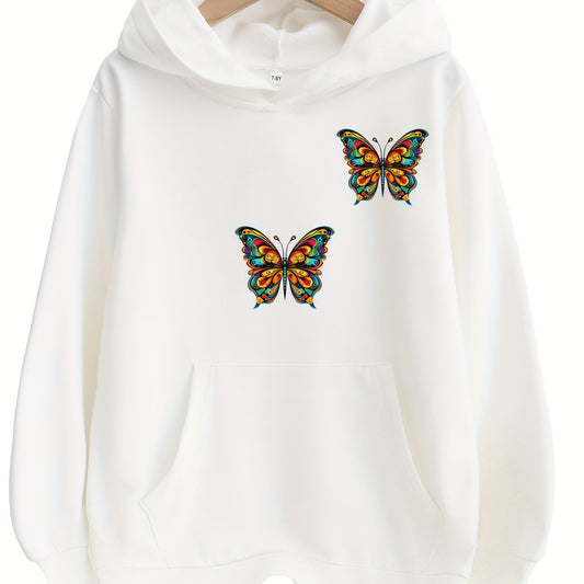 Animal Print Boys Casual Pullover Hoodie Long Sleeve Sweatshirt