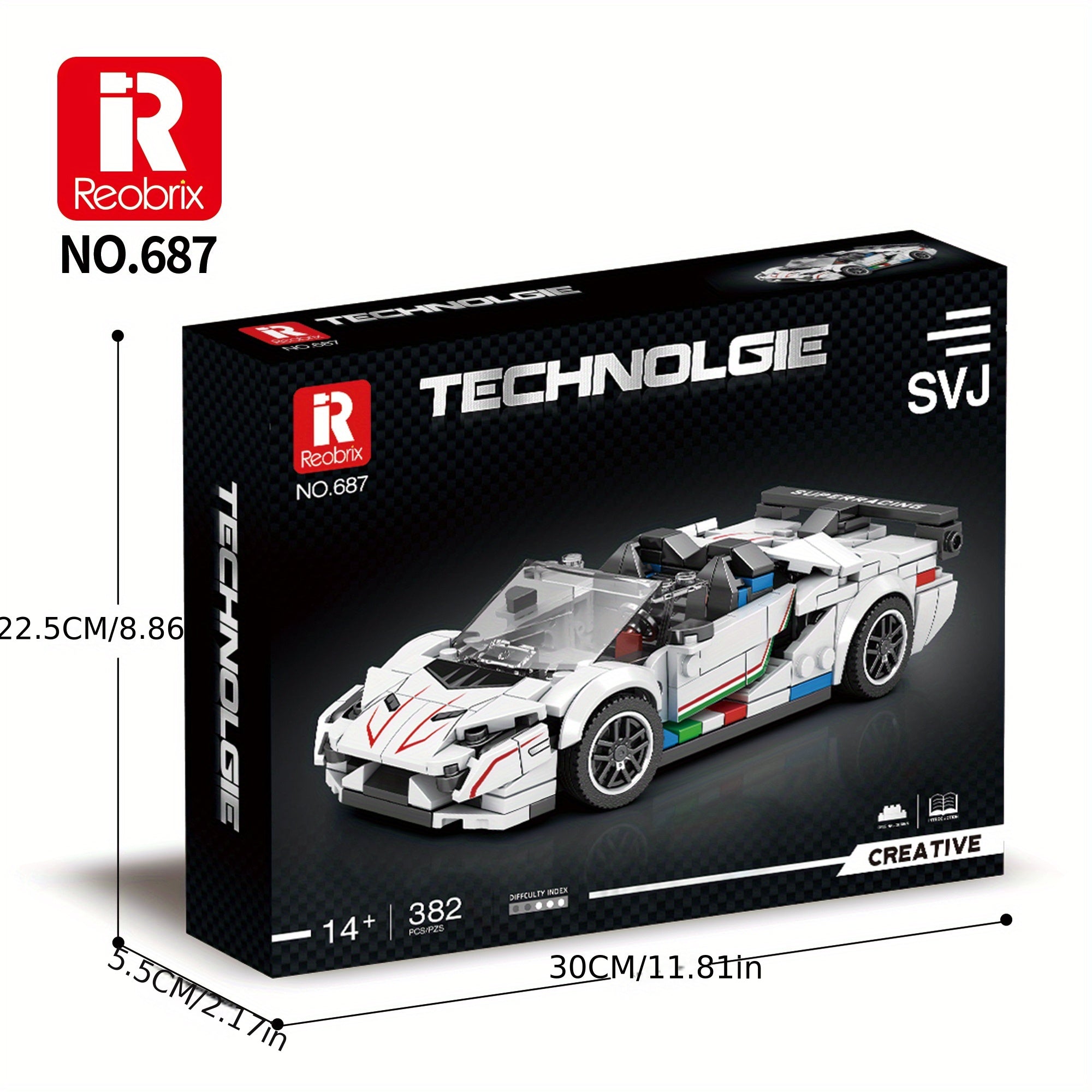 Reobrix Classic Racing Series Building Block Toy Gift