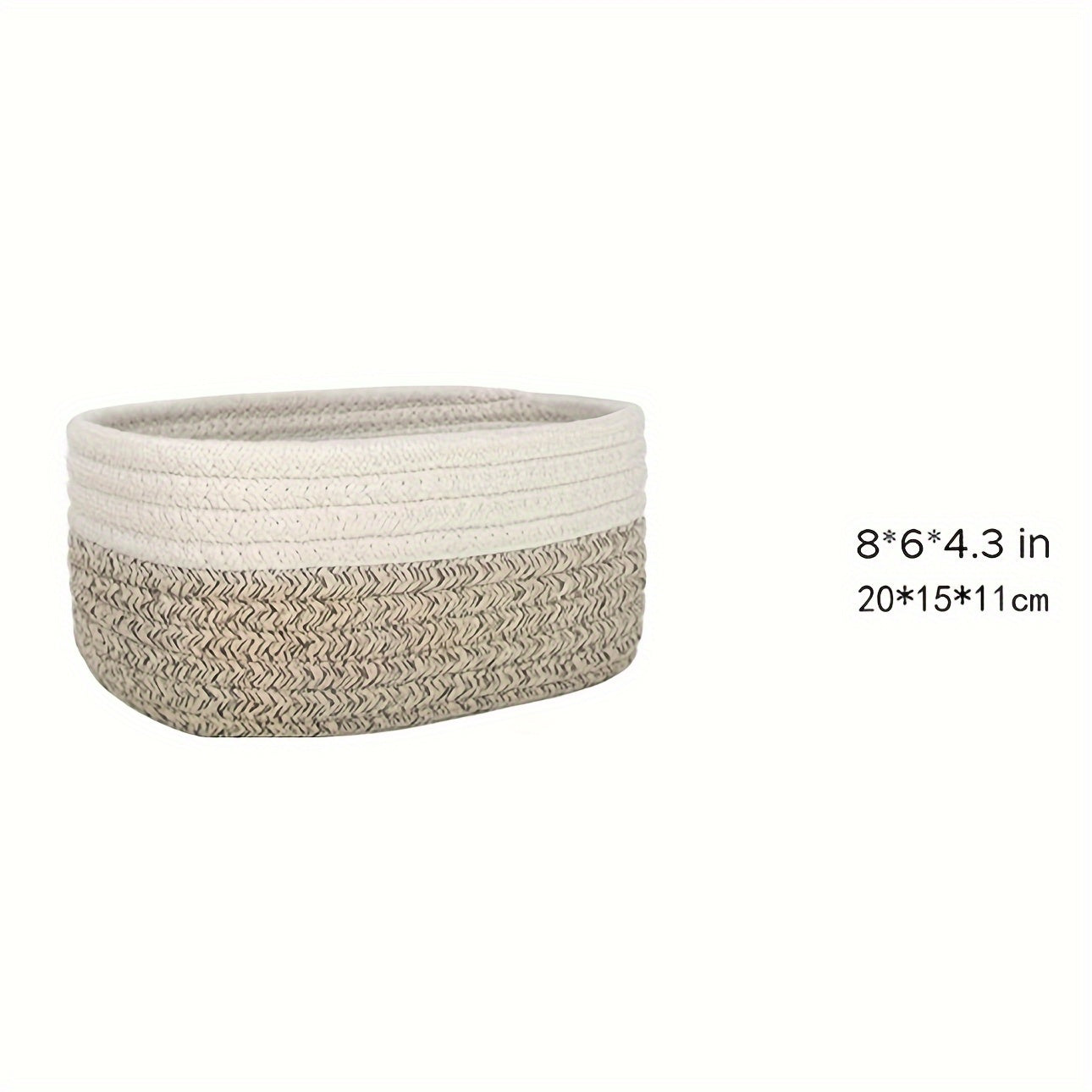 Rope Weaving Desktop Storage Basket Miscellaneous Items Cosmetics Clothing