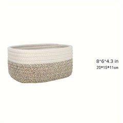 Rope Weaving Desktop Storage Basket Miscellaneous Items Cosmetics Clothing