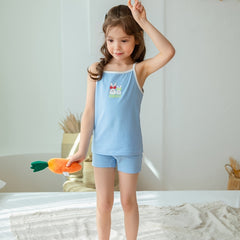 Cami Top & Shorts Set Loungewear Sleepwear For Toddler Baby Girls