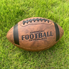 Retro American Football Adult Game Training Rugby Ball Size 3 6 9
