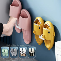 Wall Mounted Slipper Rack for Tidy Bathroom