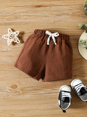2pcs Baby Boys Short Sleeve Shirt & Shorts Set