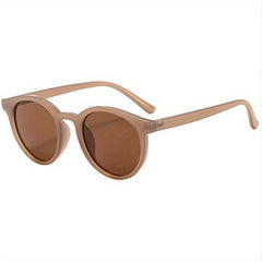 Y2K Round Sunglasses Casual Mirror Lens UV400