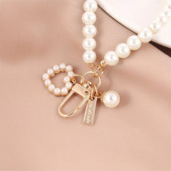 Faux Pearl Bracelet Heart & Shell Purse Accessories for Women