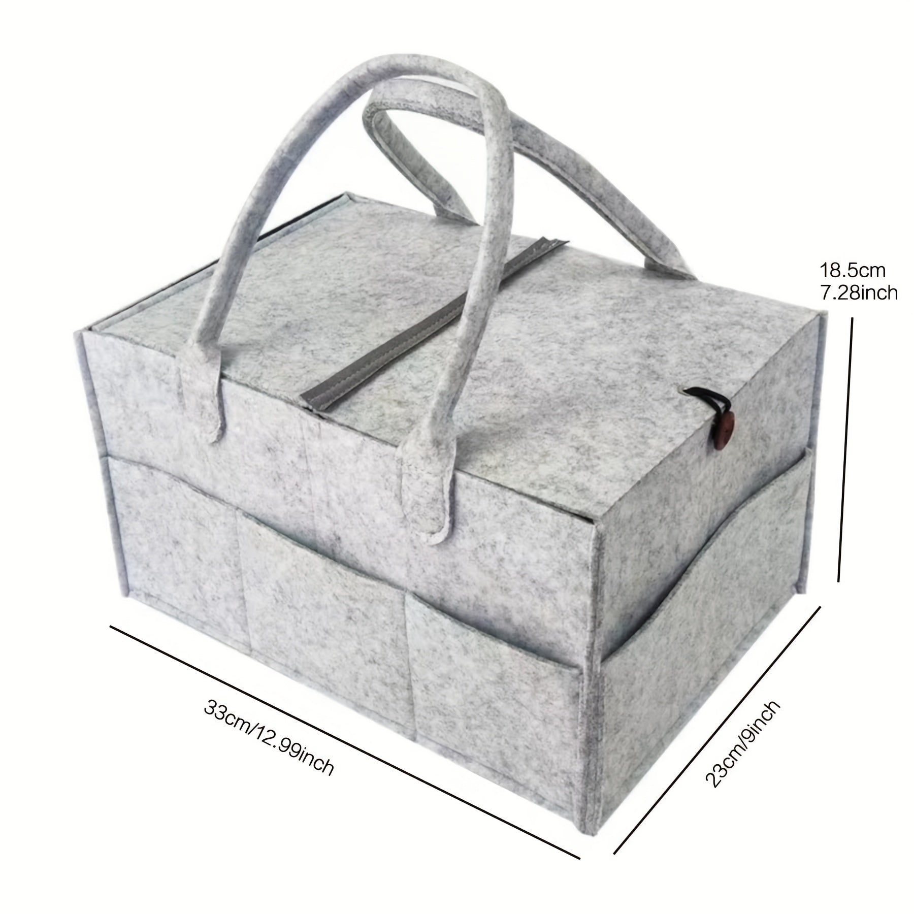 Felt Diaper Bag Organizer With Lid Baby Stuff Storage