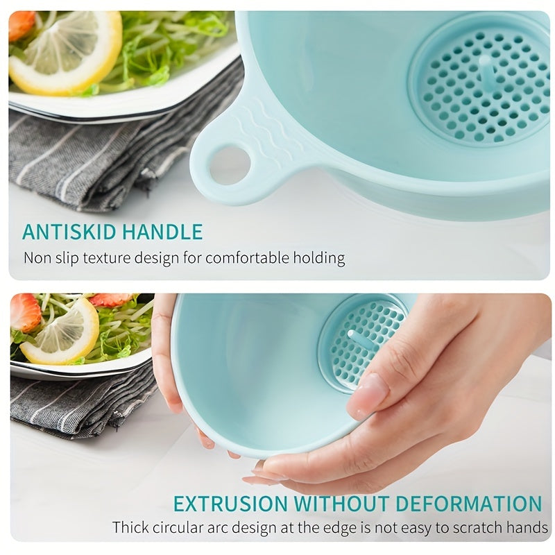 Plastic Wide Mouth Kitchen Funnels Detachable Spout Strainer for Small Bottles