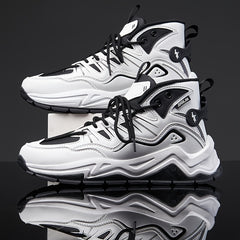 Men's Vintage Basketball Shoes Non Slip Lace Up Sneakers