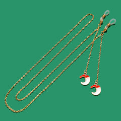 Christmas Charm Glasses Chain Metal Eyeglasses Lanyard Strap