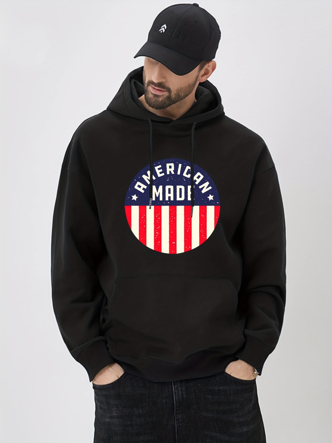 Graphic Print Hoodie for Men