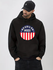 Graphic Print Hoodie for Men