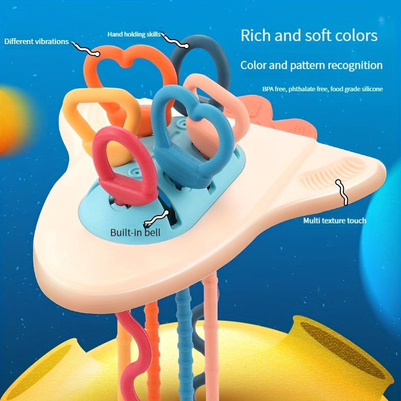 Silicone Baby Spaceship Toys - Fun Sound for Kids