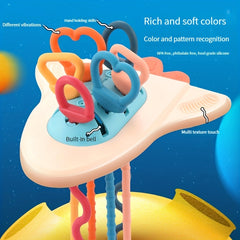 Silicone Baby Spaceship Toys - Fun Sound for Kids