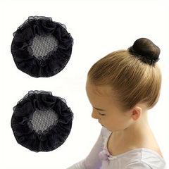 5pcs Elastic Hair Net for Ballet & Fitness Training