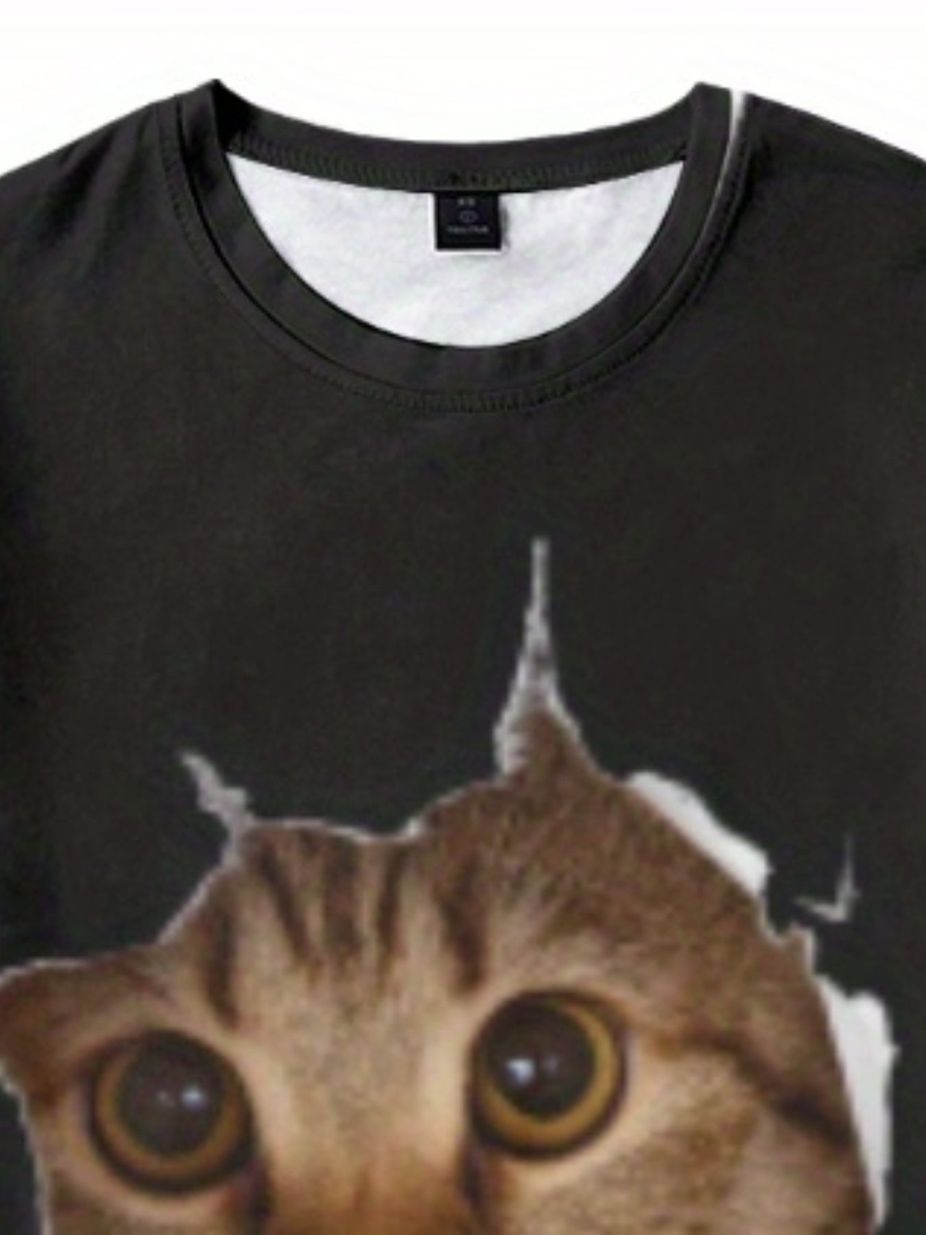 Boy's 3D Cat Graphic T shirt Casual Slightly Stretch Breathable Tee