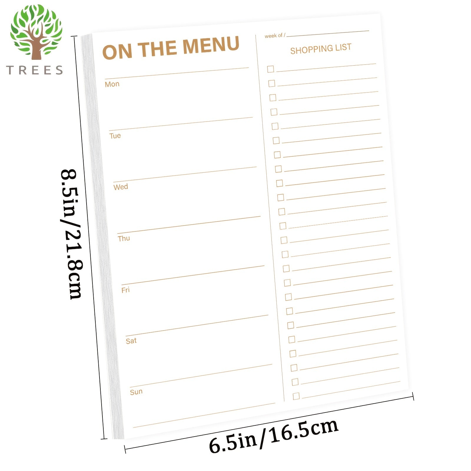 Meal Planner Notepad for Refrigerator - 52 Sheets Magnetic Organizer