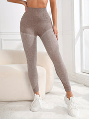 Striped High Waist Yoga Pants Women's Activewear