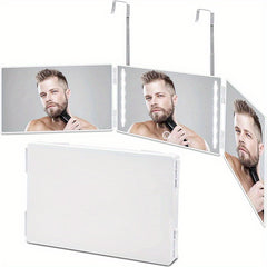 360 Degree Trifold Haircut Mirror for Hair Cutting Shaving Grooming