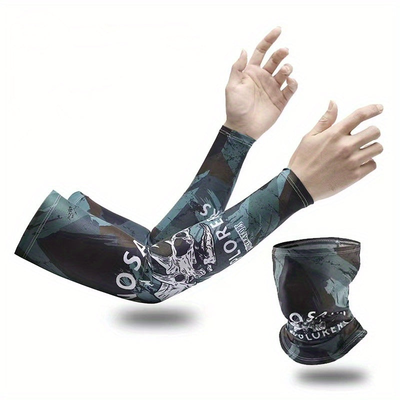 Ice Silk Sunscreen Sleeve Cover for Men and Women