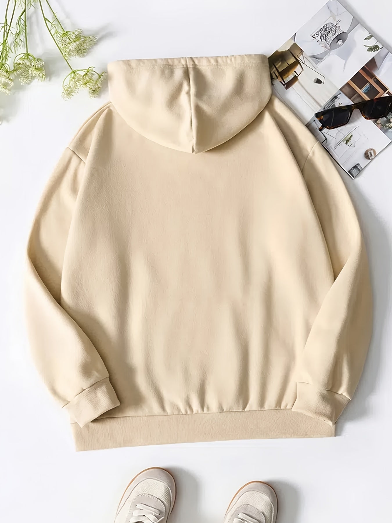 Jesus Print Hoodies Drawstring Kangaroo Pocket Sweatshirt