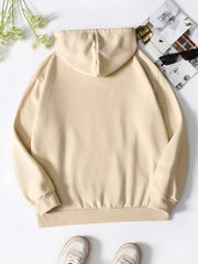 Jesus Print Hoodies Drawstring Kangaroo Pocket Sweatshirt