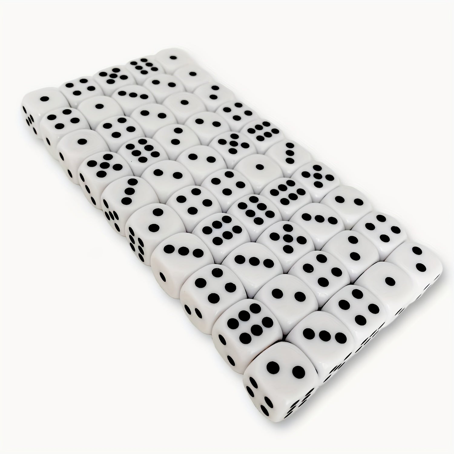 50pcs 16MM 6 Sided Game Dices For Board Games Math Dice Set