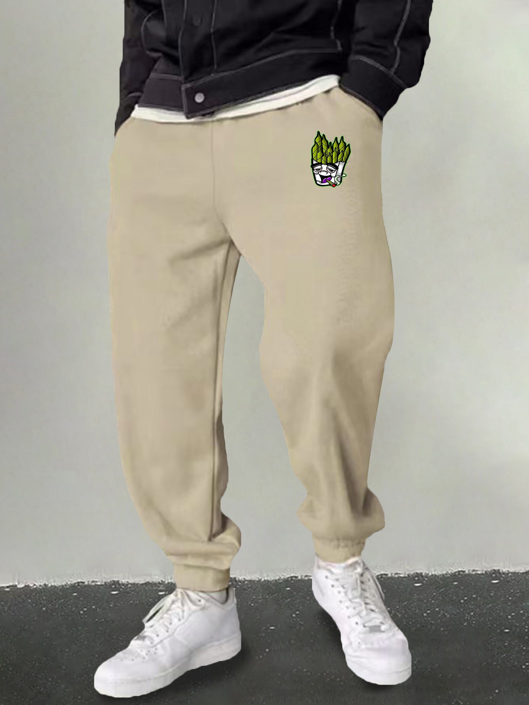 Men's Cartoon Graphic Sweatpants Loose Joggers