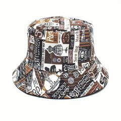 Hip Hop Graffiti Bucket Hat Reversible Lightweight Fisherman Cap