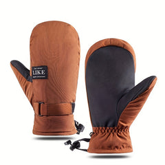 Winter Outdoor Windproof Touch Screen Cycling Gloves Thermal Skiing Gloves
