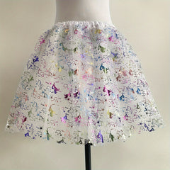Girls' Rainbow Unicorn Headband & Skirt Set