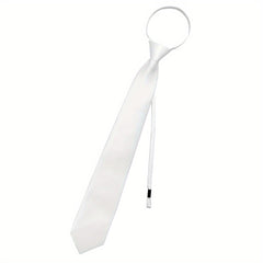 Men's Solid Silk Red Necktie Set For Wedding