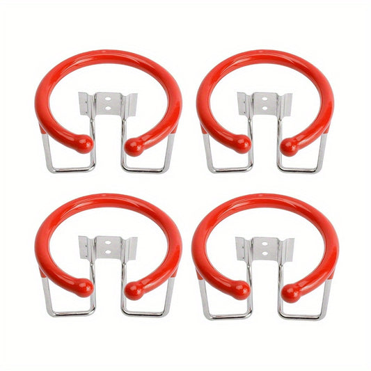 4 PCS Stainless Steel Cup Holder, Rubber Sleeve, Marine Yacht Truck RV Trailer