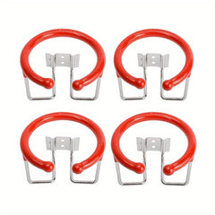 4 PCS Stainless Steel Cup Holder, Rubber Sleeve, Marine Yacht Truck RV Trailer