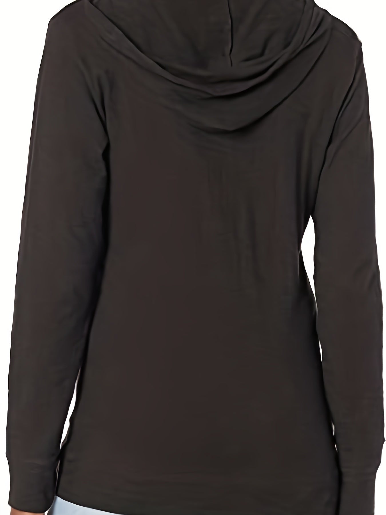 Solid Zip Up Hoodie Casual Long Sleeve Hoodies Sweatshirt