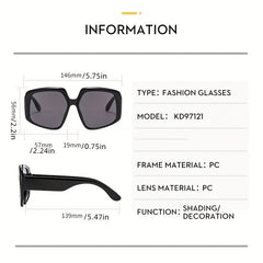 Oversized Cat Eye Sunglasses UV400 Anti Glare Mod Glasses