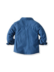 Boys Casual Long Sleeved Shirt Autumn Winter